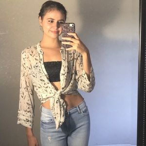 Sheer Button Down/Cardigan